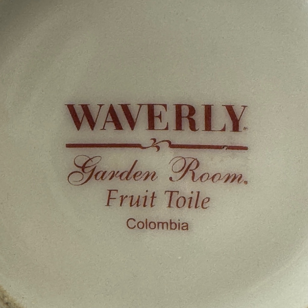 The Waverly Garden Room Fruit Toile Vintage Coffee Mug - Picture 6 of 6